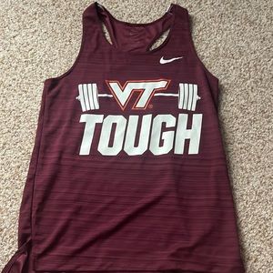 Women’s size small. Nike dry fit tank top. VT TOUGH!